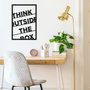 Wallity Think Outside The Box Accesorio de pared de metal Negro